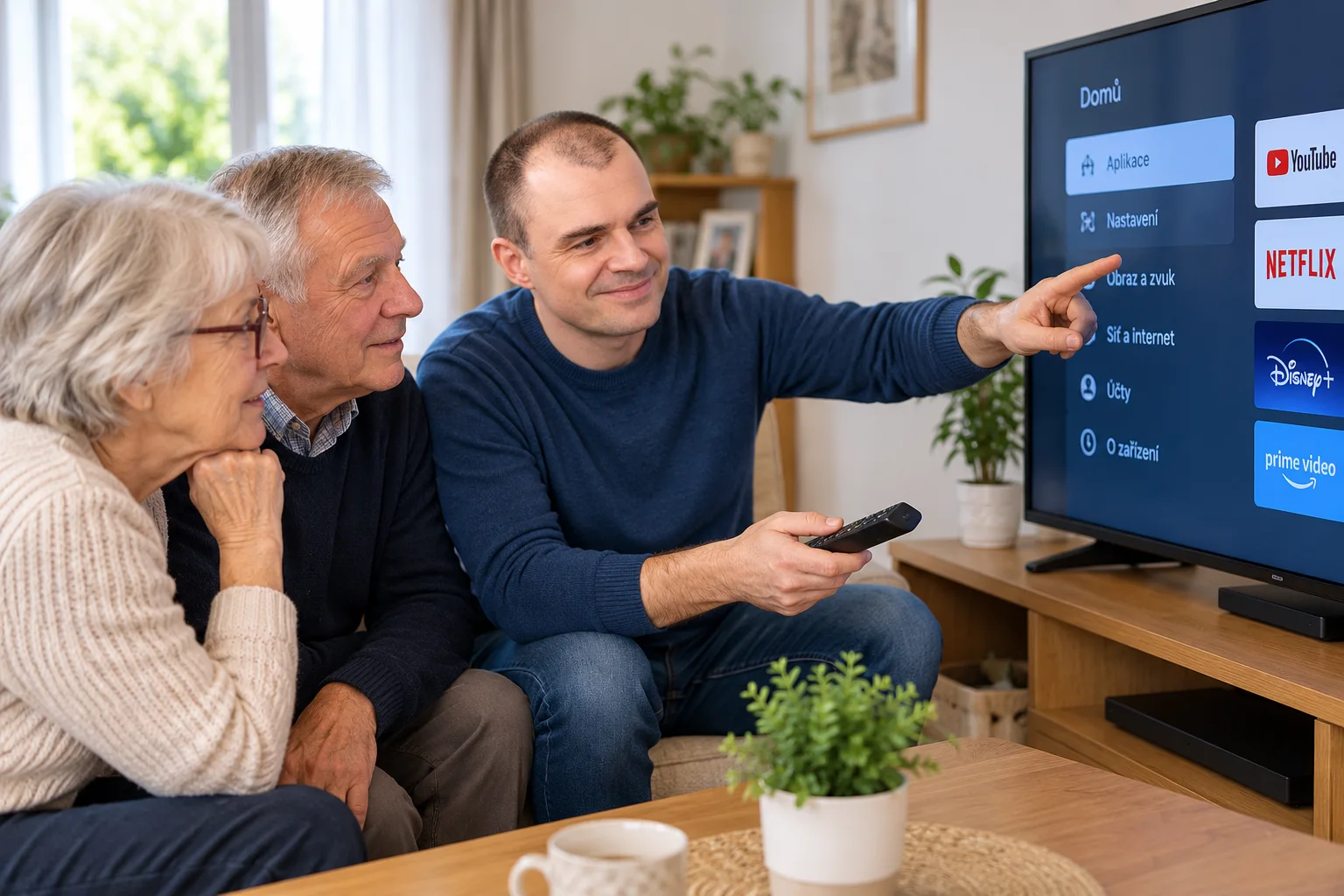 Pomoc s nastavením chytré televize v domácnosti